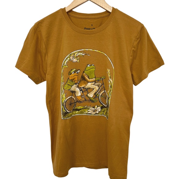 NWOT Frog and Toad Bicycle Riding T-Shirt Unisex Small - Picture 1 of 6